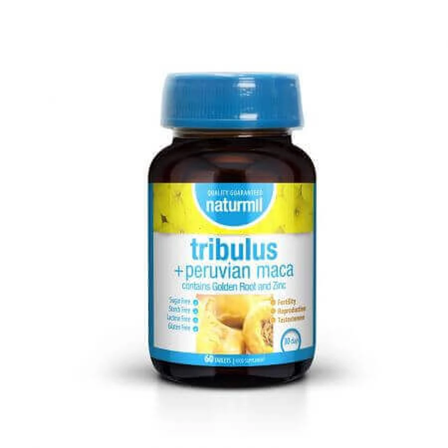 Трибулус + Перуанська мака Naturmil Tribulus + Peruvian Maca, 60 таблеток: ціни та характеристики