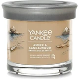 Yankee Candle Signature small candle Amber & Sandalwood 1×122 г, ароматическая свеча
