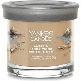 Yankee Candle Signature маленька свічка Amber & Sandalwood 1×122 г, ароматична свічка
