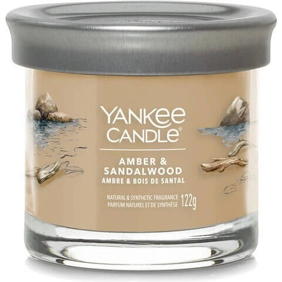 Yankee Candle Signature маленька свічка Amber & Sandalwood 1×122 г, ароматична свічка: ціни та характеристики