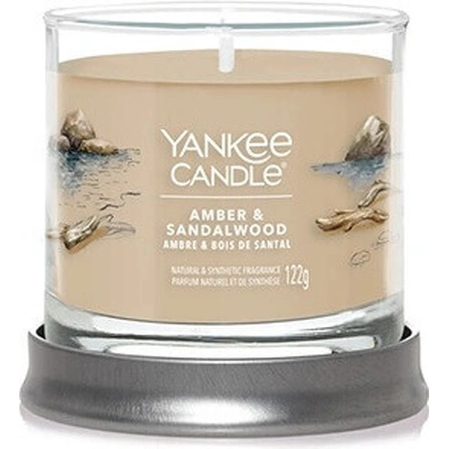 Yankee Candle Signature маленька свічка Amber & Sandalwood 1×122 г, ароматична свічка: ціни та характеристики
