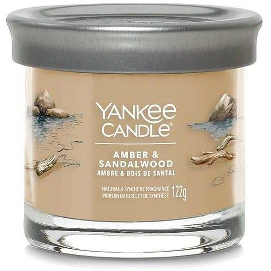 Yankee Candle Signature маленька свічка Amber & Sandalwood 1×122 г, ароматична свічка: ціни та характеристики