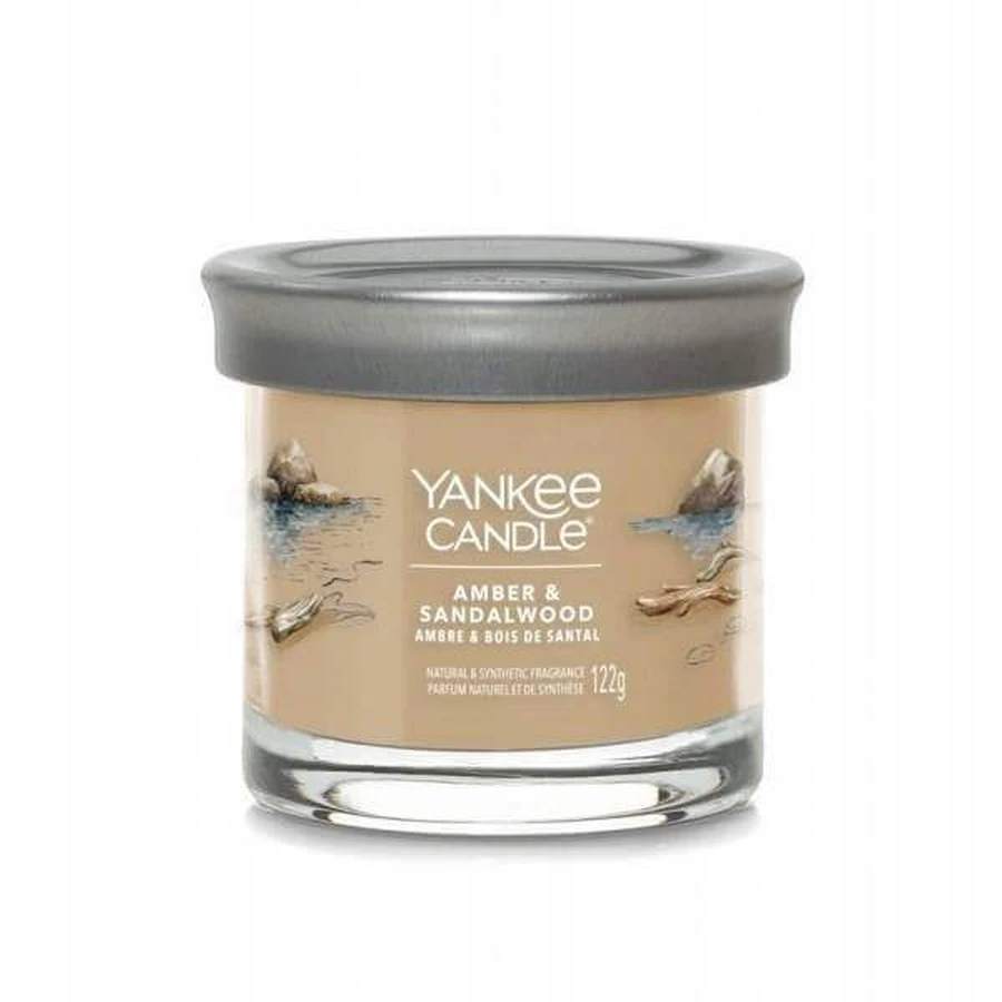 Yankee Candle Signature маленька свічка Amber & Sandalwood 1×122 г, ароматична свічка: ціни та характеристики