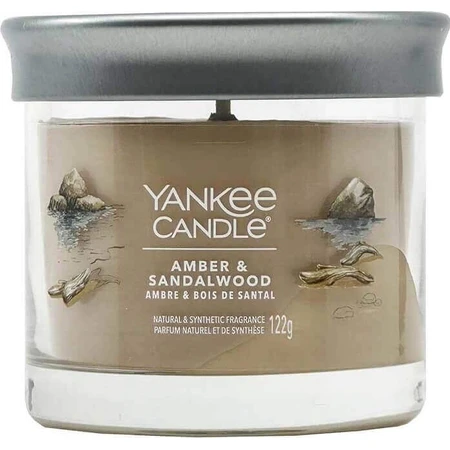 Yankee Candle Signature маленька свічка Amber & Sandalwood 1×122 г, ароматична свічка: ціни та характеристики