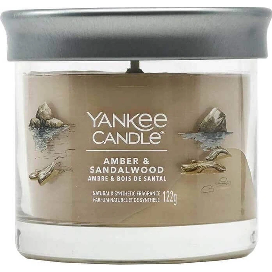 Yankee Candle Signature маленька свічка Amber & Sandalwood 1×122 г, ароматична свічка: ціни та характеристики