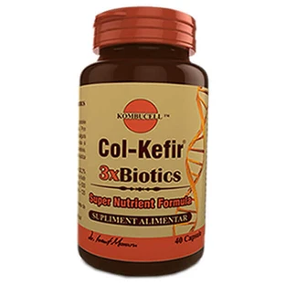 Col-Kefir 3xBiotics, 40 капсул, Pro Natura