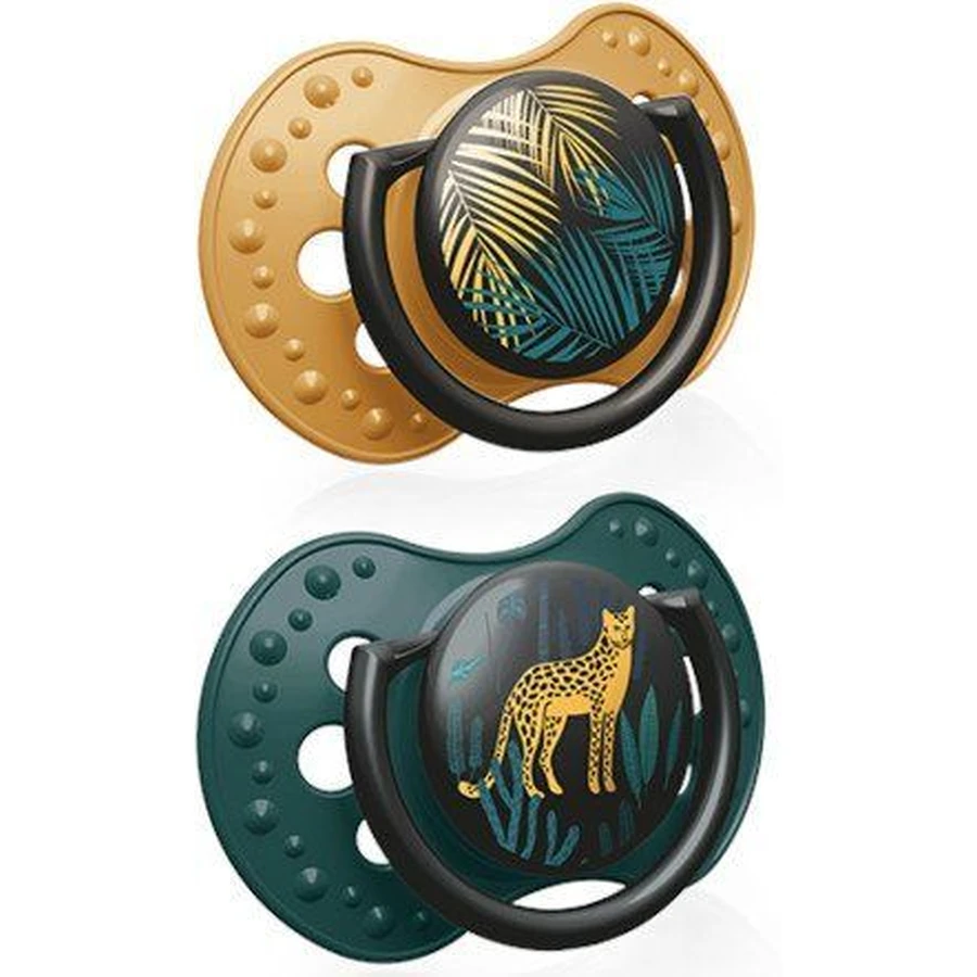 LOVI Силіконова динамічна пустушка JUNGLE VIBES хлопчик 0-3м 2 шт: ціни та характеристики