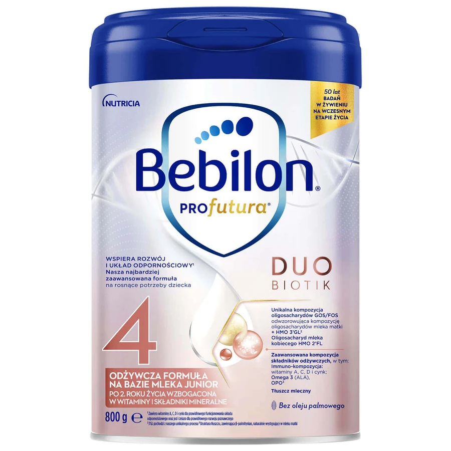 Суха молочна суміш Nutricia Bebilon Profutura DuoBiotik 4, після 2 років, 800 г: ціни та характеристики