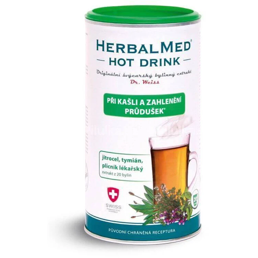 HerbalMed Гарячий напій Dr.Weiss - для горла та бронхів 180 г: ціни та характеристики