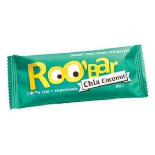 Протеїновий батончик з чіа та кокосом, 30 г, Roobar