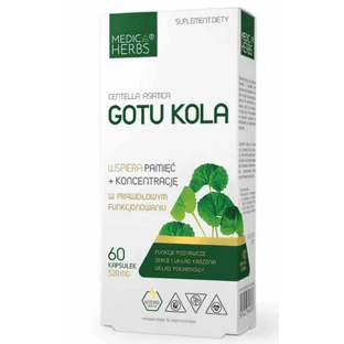 Готу Кола 520 мг, 60 капсул Medica Herbs