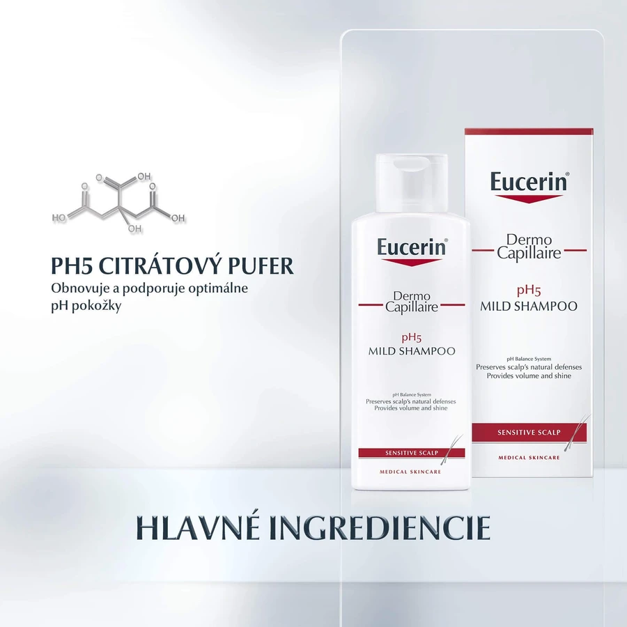 Eucerin DermoCapillaire pH5 Шампунь для чутливої шкіри 250 мл: ціни та характеристики