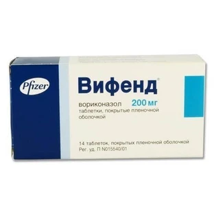 Віфенд табл. в/плівк. обол. 200 мг №14