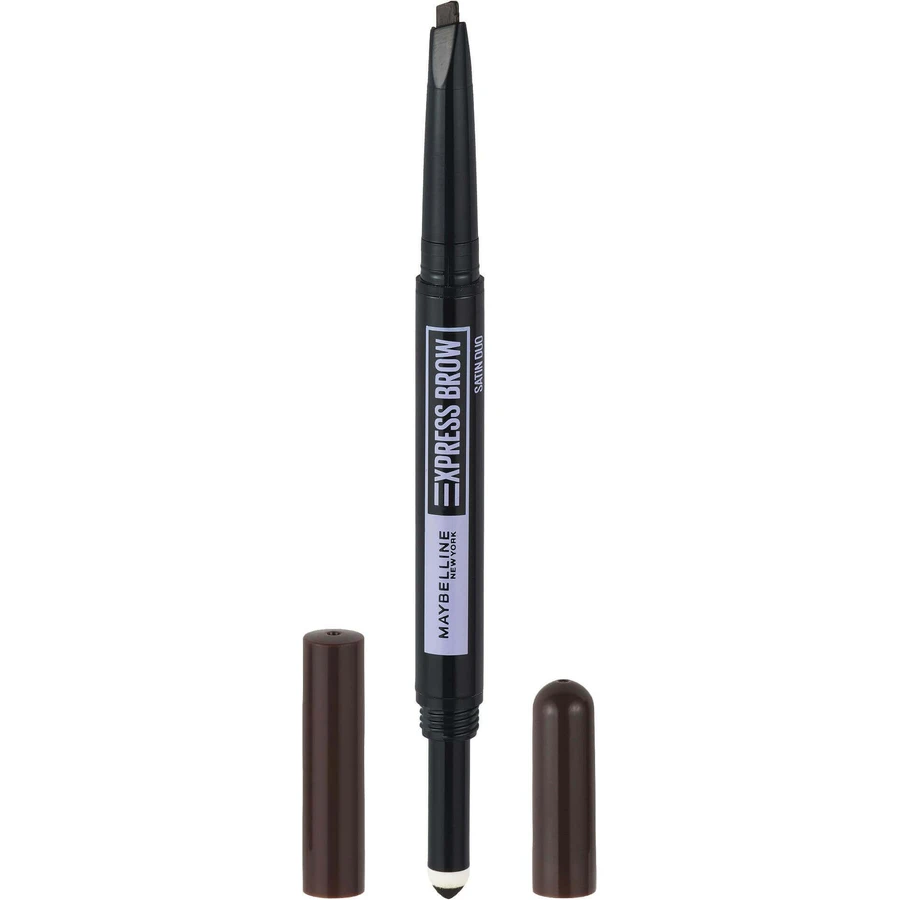 Maybelline New York NY Express Brow Satin Duo 04 Темно-коричневий олівець і пудра для обох дуетів: ціни та характеристики