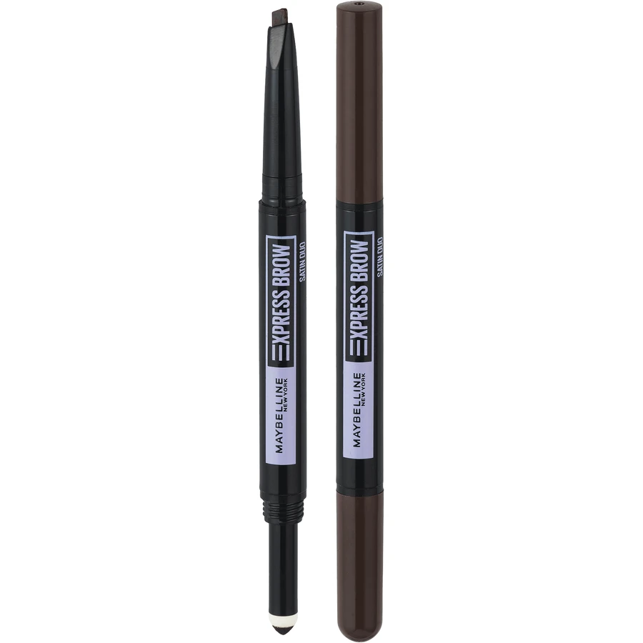 Maybelline New York NY Express Brow Satin Duo 04 Темно-коричневий олівець і пудра для обох дуетів: ціни та характеристики