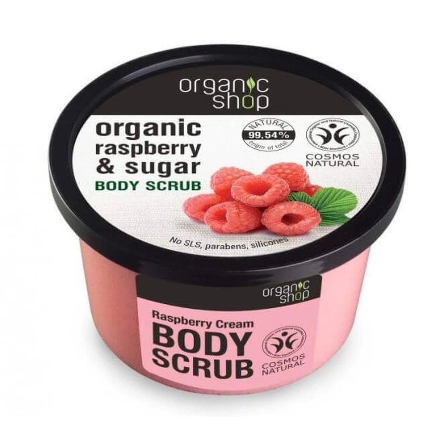 Organic Shop Малиновый крем - скраб для тела 250 мл: цены и характеристики