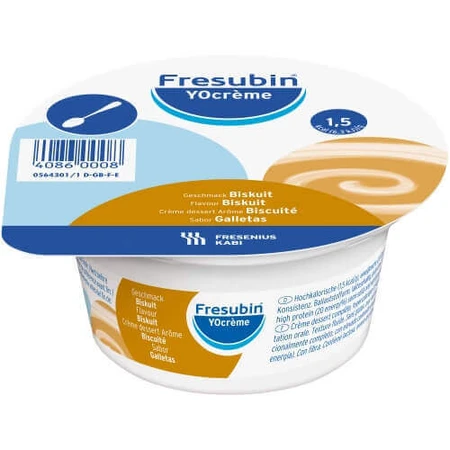Fresubin YOcreme, со вкусом бисквита, 4 x 125 г: цены и характеристики