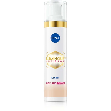 Nivea Luminous Anti Spot, CC-крем 3-в-1 против пигментации, светлый, SPF 30, 40 мл: цены и характеристики