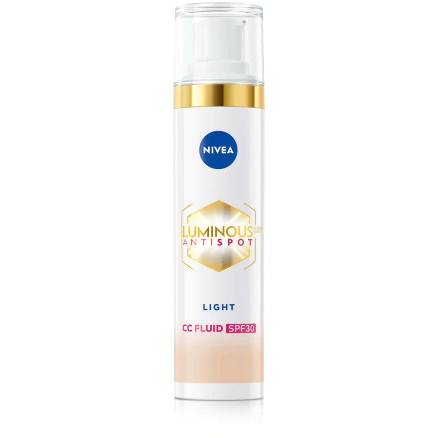 Nivea Luminous Anti Spot, CC-крем 3-в-1 против пигментации, светлый, SPF 30, 40 мл: цены и характеристики