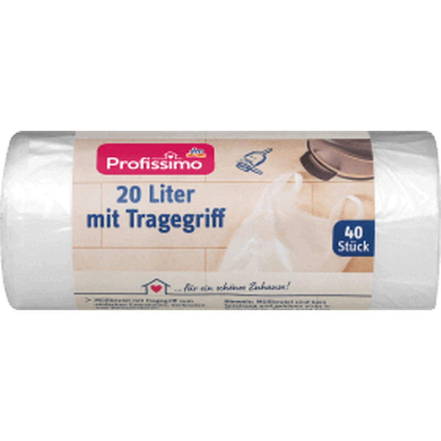 Profissimo Многоразовые пакеты с ручкой 20 л, 40 шт.: цены и характеристики