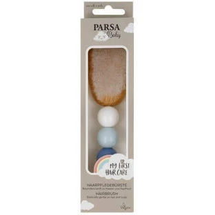 Детская щетка из букового дерева FSC, голубая, Parsa