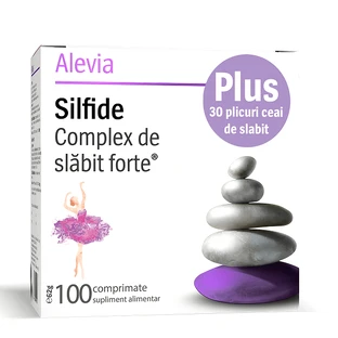 Комплекс для схуднення Silfide Alevia, 100 таблеток + Чай для схуднення Alevia, фільтр-пакети, 30 шт.