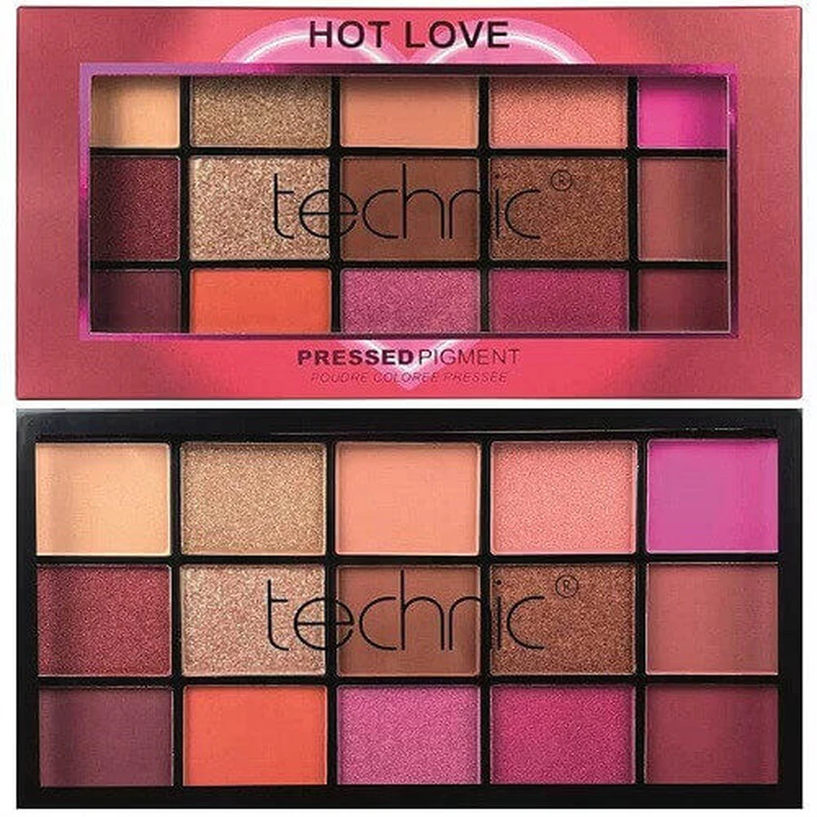 Палітра тіней для повік, Technic, Hot Love, 15 кольорів: ціни та характеристики