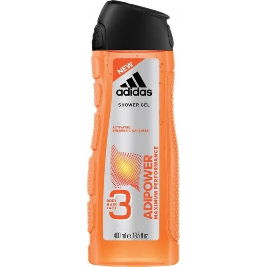 Гель для душу Adidas Adipower 1×400 мл, для чоловіків: ціни та характеристики