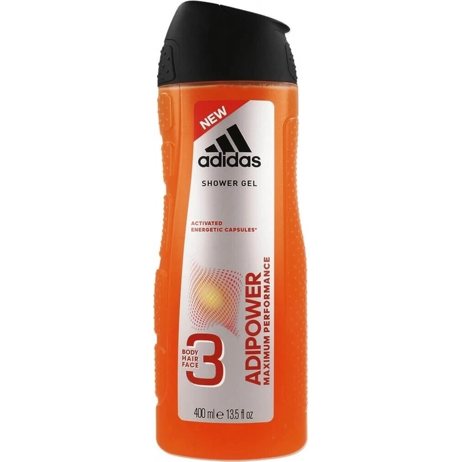 Гель для душу Adidas Adipower 1×400 мл, для чоловіків: ціни та характеристики