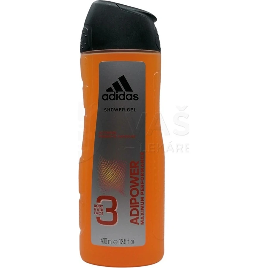 Гель для душу Adidas Adipower 1×400 мл, для чоловіків: ціни та характеристики