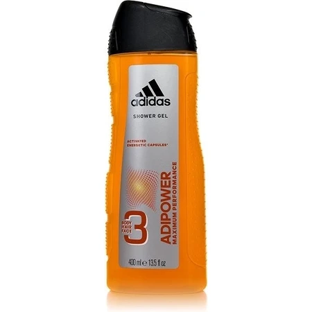 Гель для душу Adidas Adipower 1×400 мл, для чоловіків: ціни та характеристики
