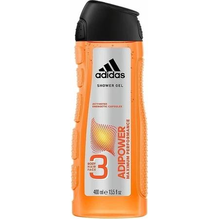 Гель для душу Adidas Adipower 1×400 мл, для чоловіків: ціни та характеристики