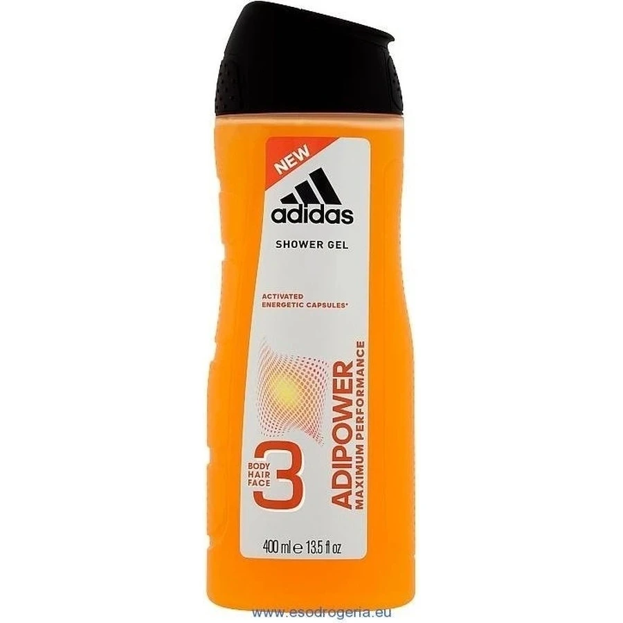 Гель для душу Adidas Adipower 1×400 мл, для чоловіків: ціни та характеристики