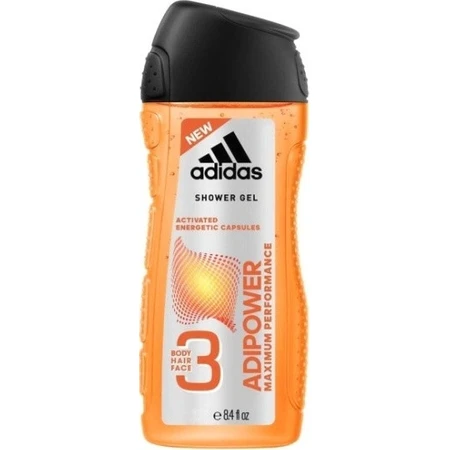Гель для душу Adidas Adipower 1×400 мл, для чоловіків: ціни та характеристики