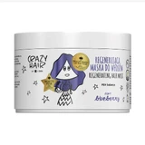 Hiskin Crazy Hair, нічна воскова маска для волосся, чорниця, 300 мл