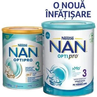 Суха молочна суміш преміум-класу Nan 3 OptiPro, +12 місяців, 800 г, Nestlé