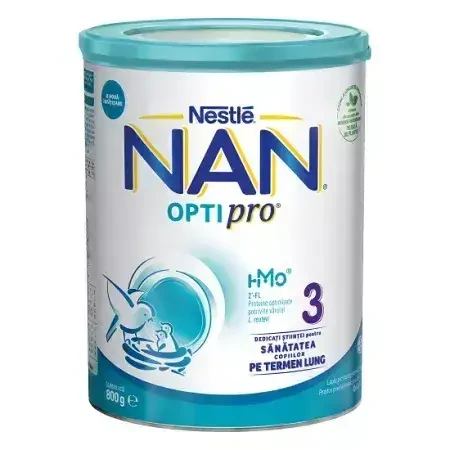 Суха молочна суміш преміум-класу Nan 3 OptiPro, +12 місяців, 800 г, Nestlé: ціни та характеристики