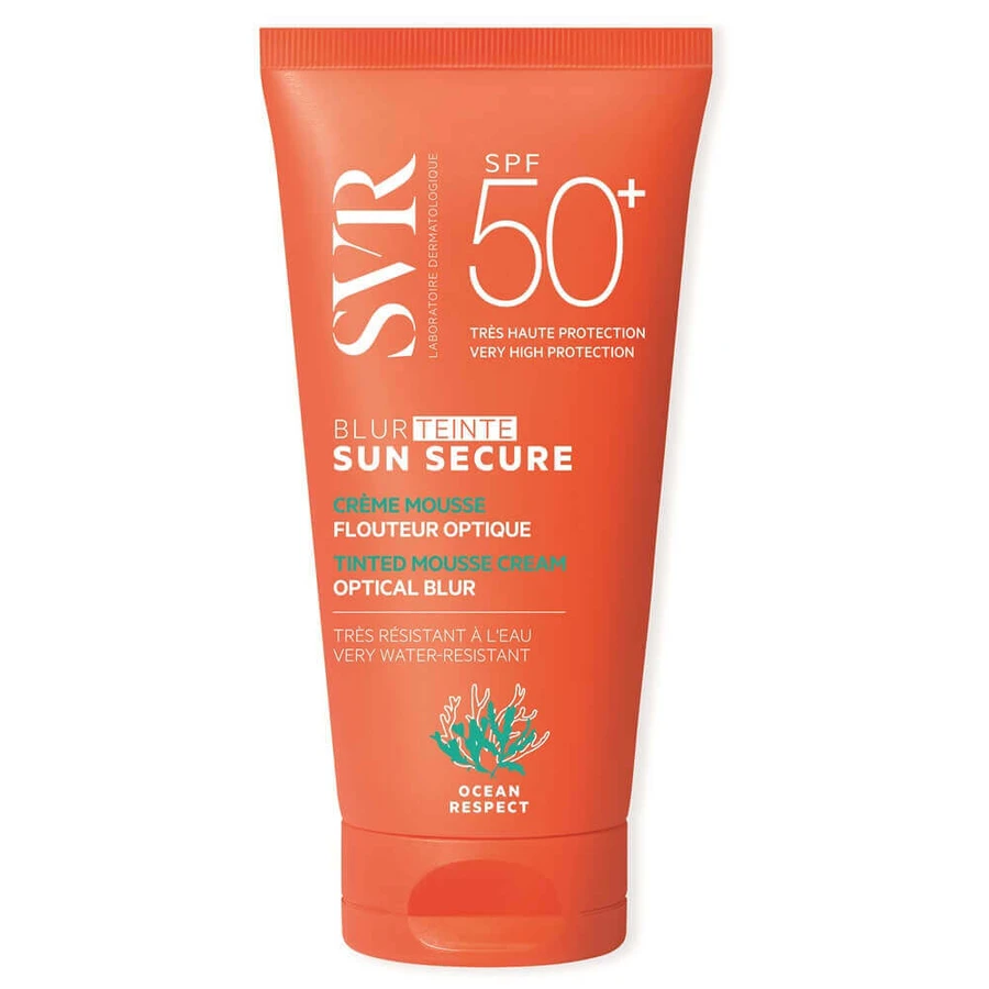 Сонцезахисна крем-пінка SVR Sun Secure Blur Hale Beige Rose SPF 50+, тонувальна, 50 мл: ціни та характеристики