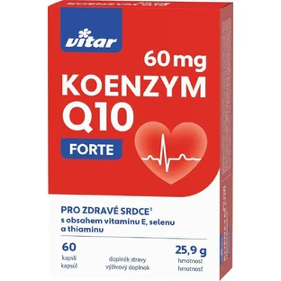 Vitar Коензим Q10 60 мг + E + Se + тіамін 60 капсул