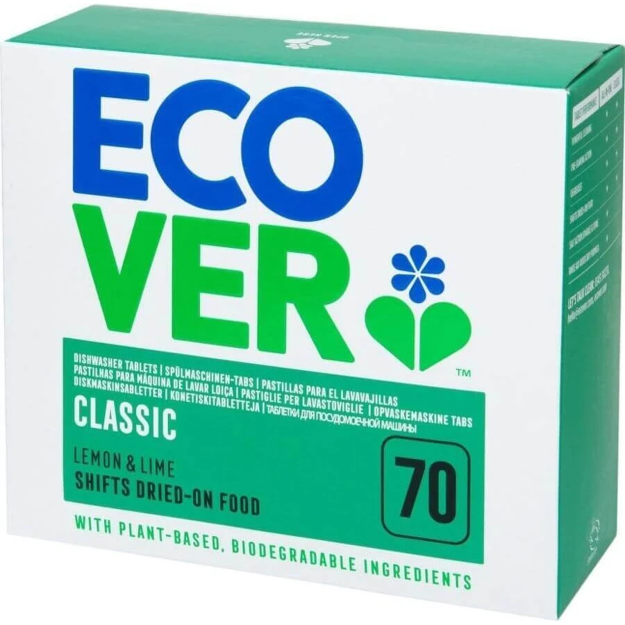 Таблетки для посудомийної машини ECOVER 1х25 шт, таблетки для посудомийної машини: ціни та характеристики