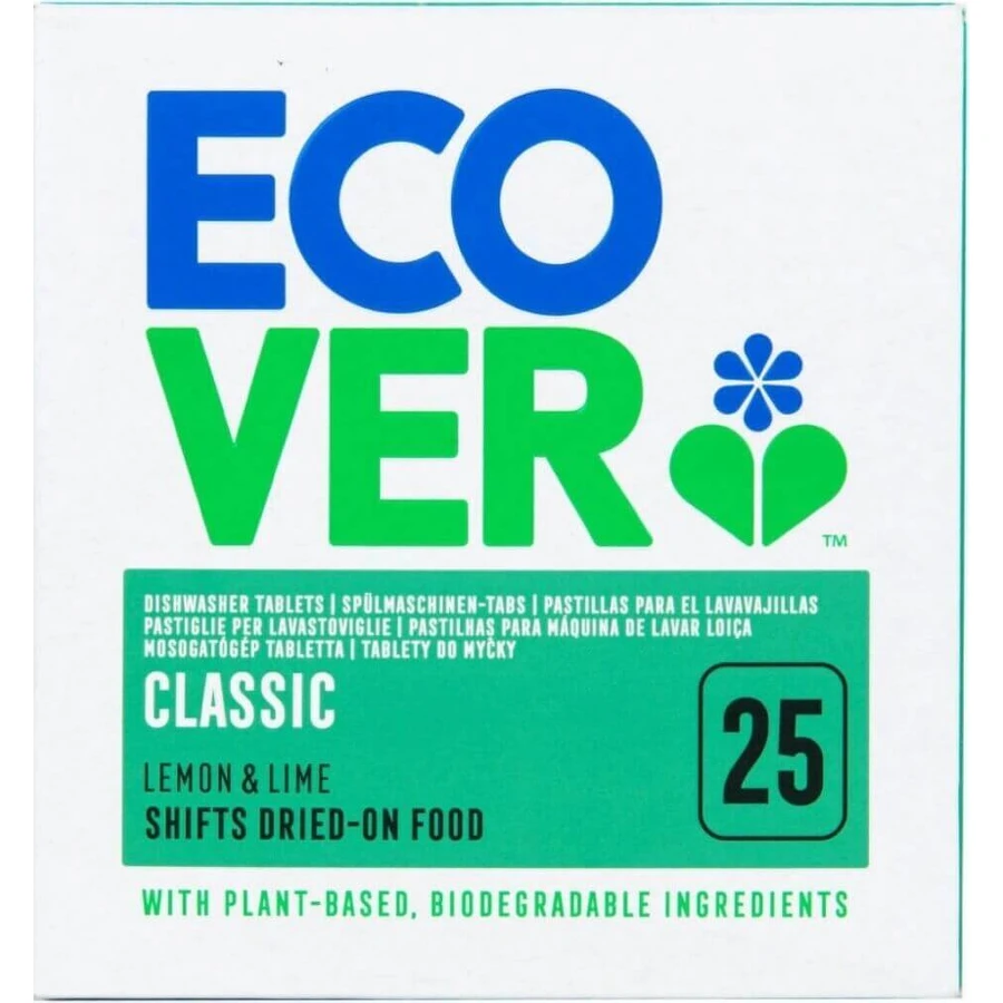 Таблетки для посудомийної машини ECOVER 1х25 шт, таблетки для посудомийної машини: ціни та характеристики