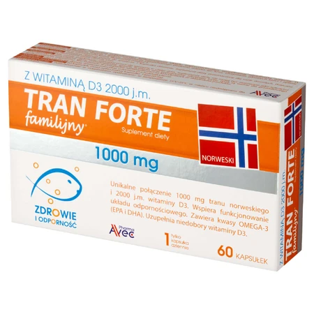 Avec Pharma Тран Трансімейний Форте, 60 капсул: ціни та характеристики