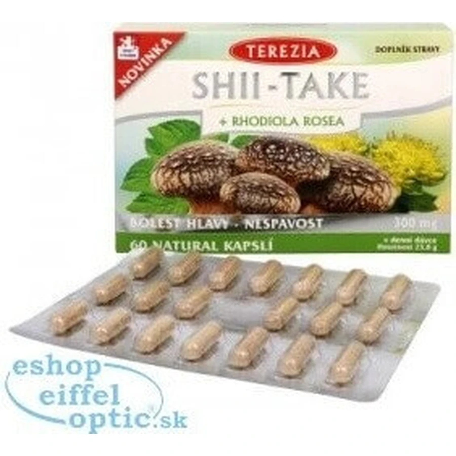 TEREZIA SHII-TAKE + RHODIOLA ROSEA 1×60 cps, пищевая добавка: цены и характеристики