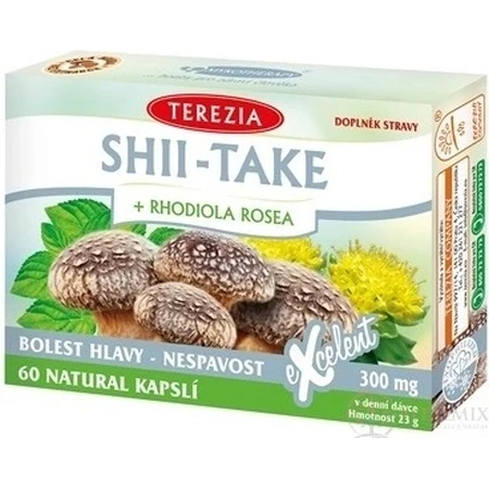 TEREZIA SHII-TAKE + RHODIOLA ROSEA 1×60 cps, пищевая добавка: цены и характеристики