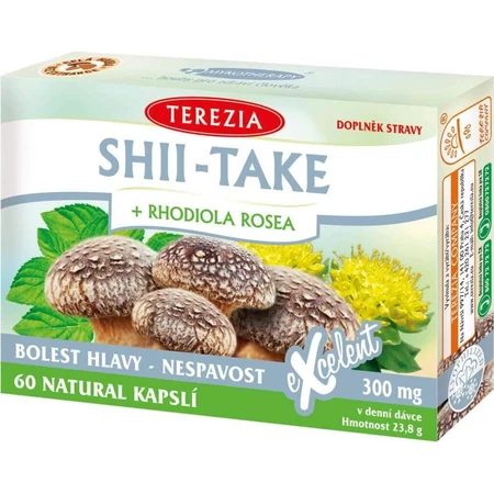 TEREZIA SHII-TAKE + RHODIOLA ROSEA 1×60 cps, пищевая добавка: цены и характеристики