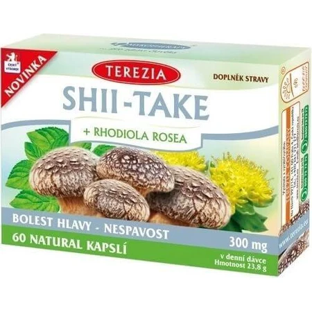 TEREZIA SHII-TAKE + RHODIOLA ROSEA 1×60 cps, пищевая добавка: цены и характеристики