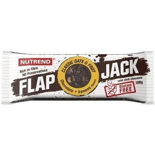 Nutrend FLAPJACK GLUTEN FREE, шоколад + банан з гарячим шоколадом 100 г