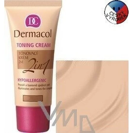 DERMACOL тонирующий крем 2в1 оттенок: BISCUIT 1×30 мл, тонирующий крем 2в1: цены и характеристики