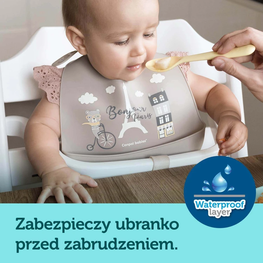 Canpol Babies силиконовый вкладыш с карманом Bonjour Paris Beowy, 1 шт.: цены и характеристики