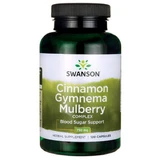 Комплекс Swanson Cinnamon Gymnema Mulberry, кориця, гімнема та шовковиця, 120 капсул